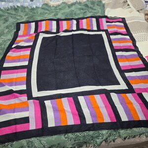 Kate Spade New York Parisian Navy Sunset Stripe Scarf